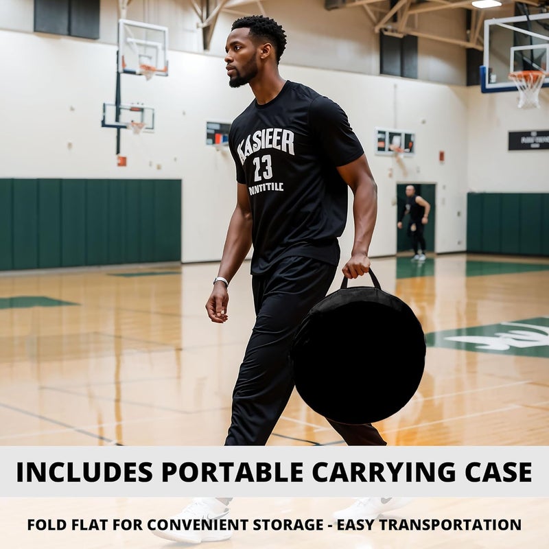 SwishGrid Portable Pop-Up Defender Dummy Trainer - Basketball Dribble Training - Football Tackling, Soccer Dribbling Dummies - Equipment to Improve Skills w/Built-in Storage - Image 4